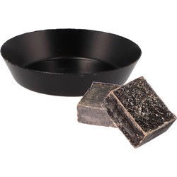 Amberblokjes/geurblokjes cadeauset - musk geur - incl schaaltje - Amberblokjes