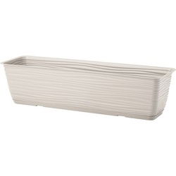 Form Plastic Plantenbak Balustrade - kunststof - lichtgrijs - L60 x B17 x H14 cm - balkonbak - Plantenbakken
