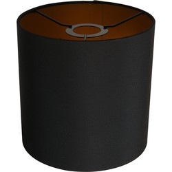 Mexlite kappen Lampenkappen - zwart - metaal - 20 cm - E27 fitting - K1563SS