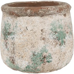 Clayre & Eef Bloempot Ø 16x13 cm Beige Terracotta