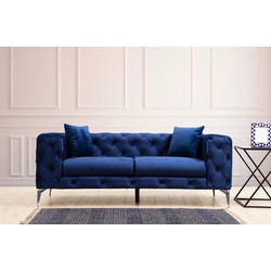 2-zits Bank Como Navy Blauw