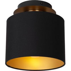 Fluffy plafondlamp diameter 20 cm 1xE27 zwart