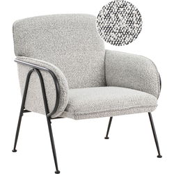TRYSNES - Fauteuil - Zwart/Wit - Polyester
