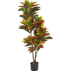 CODIAEUM - Kunstplant - Groen - 140 cm - Synthetisch materiaal
