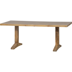 vtwonen Deck Eettafel - Mango Hout - Naturel - 78x200x90