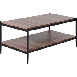 Beliani AVOCA - Salontafel-Donkere houtkleur-MDF