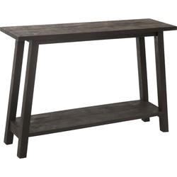 J-line - Console Vierkant Mango Hout Zwart - 120x35x83cm