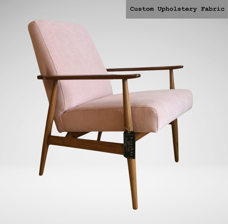 Mid-Century fauteuil H. Lis - Pools design - roze/blush - 