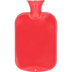 Warmwater kruik - 2 liter - rood - winter kruiken - Kruiken