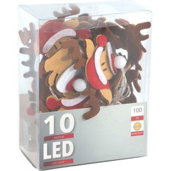 LED verlichting vilten rendieren x10 lamps warm LED excl. batterijen