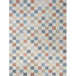 Afwasbaar Scandinavisch Tapijt CHELSEA - Meerkleurig/Rood - 200x275 cm