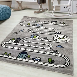 Kids City Grijs vloerkleed - - 80 X 150 CM