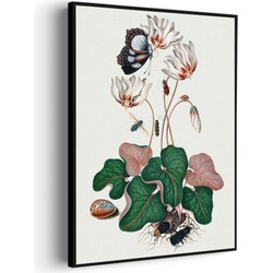 Muurwerken Akoestisch Schilderij - Prent Natuur Vogel en Bloemen 12 - Geluidsdempend Wandpaneel - Wanddecoratie - Geluidsisolatie - BASIC (AW 0.65) S (50X70)