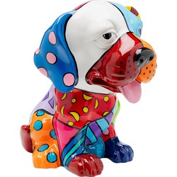 Decofiguur Dog Patchwork 35cm