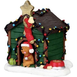 Weihnachtsfigur Decorated light doghouse - LEMAX