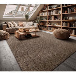 Binnen en Buitenkleed Veniro - Taupe - 80x80 cm