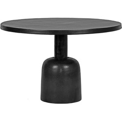 LABEL51 Salontafel Wink - Zwart - Metaal - 70 cm - Rond