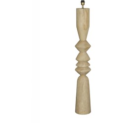 PTMD Staande Lamp Elaine - 20x20x130 cm - Hout - Naturel
