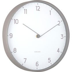 Wandklok Sencillez - Donkergrijs - Ø30cm