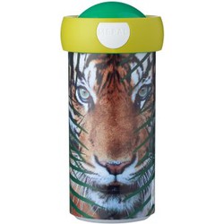 Schoolbeker campus 300 ml animal planet tijger - Mepal