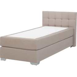 Beliani ADMIRAL - Boxspringbed-Zilver-Polyester