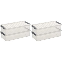 12x Kunststof stapelbare opbergbak 6,5 liter 48,5 x 19 x 10,5 cm - Opbergbox