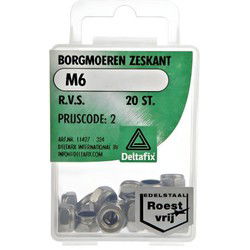 Borgmoeren m6 rvs 20st