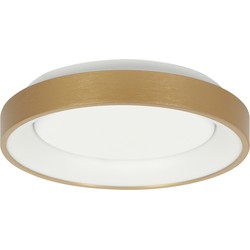 Steinhauer plafonniere Ringlede - goud - kunststof - 38 cm - ingebouwde LED-module - 3691GO