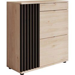 Meubella - Schoenenkast Piran - Eiken - 90 cm