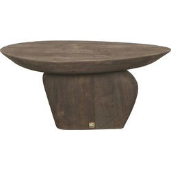 PTMD Salontafel Harshad - 75x60x35 cm - Hout - Bruin