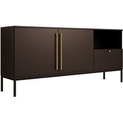 Meubella - Dressoir Lagos - Zwart - 180 cm