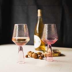 Set van 2, Wijnglas Claude, roze, Brût Homeware