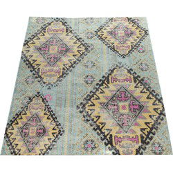 Binnen en Buitenkleed Artalli - Turquoise - 80x250 cm