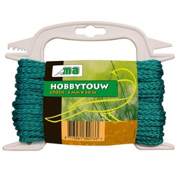 Groen hobby touw/draad 4 mm x 20 meter - Touw