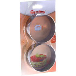 Metaltex Bakringen 8.5x3.2 cm 2 Stuks RVS