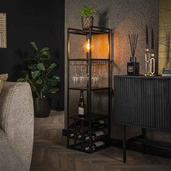 Hoyz Collection - Wijnreklamp Decorate - Charcoal - Zwart