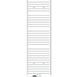 Badkamerradiator Sahara 600 x 1800 mm Wit gebogen + middenaansluiting