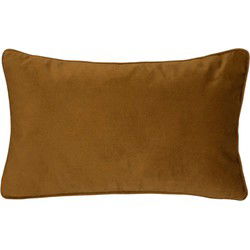 Atmosphera Bank/sierkussens huiskamer Sophia - 30 x 50 cm -Goud/bruin - Sierkussens