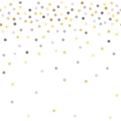ESTAhome fotobehang confetti dots geel en grijs