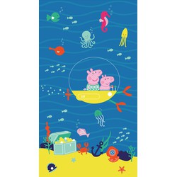 Sanders & Sanders fotobehang Peppa Pig blauw en geel - 1,5 x 2,7 m - 601233