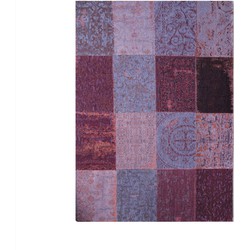 Louis de Poortere Vloerkleed - Vintage Patchwork Pale Purple 8008 - 170 x 240 cm