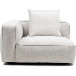Riviera Maison Hamilton Corner Arm Left, rich tweed, antique white
