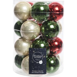 Kerstballen glas grand cafe mix dia 6 cm assortie - Decoris