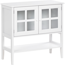 Beliani INLET - Vitrinekast-Wit-MDF