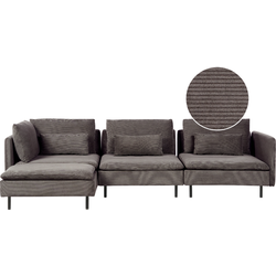 Beliani EGERIS - Modulaire Sofa-Bruin-Corduroy