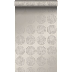 Origin Wallcoverings behang grote verweerde bollen taupe - 53 cm x 10,05 m - 347608