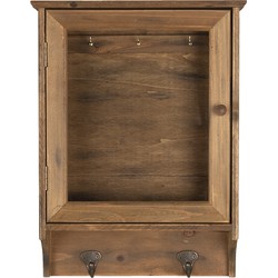 Clayre & Eef Sleutelkastje  29x8x40 cm Bruin Hout Rechthoek Sleutelhouder