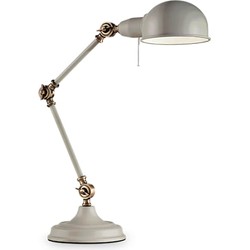 Moderne Tafellamp Truman - Grijs - Ideal Lux - E27