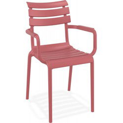 Tuinstoel met armleuningen FLORA 58x59x84 cm Rood