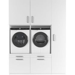 Wasophoogte Wasmachine Kast Barcelona – Pure Wit